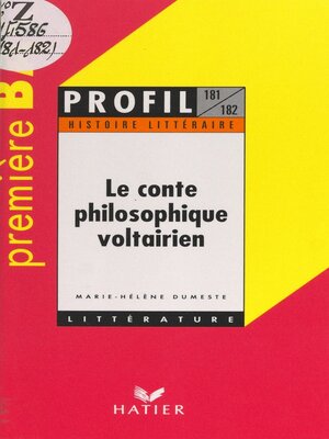 cover image of Le conte philosophique voltairien